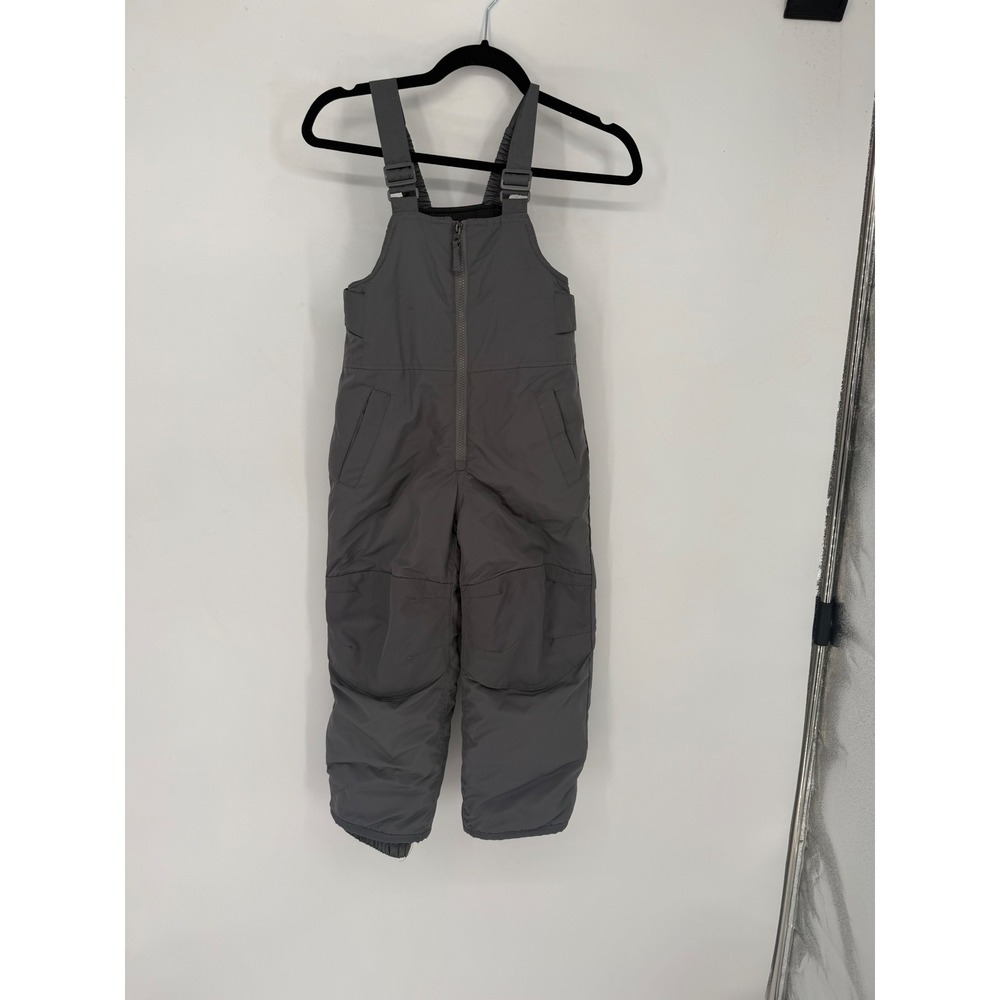 Cherokee snow ski Bibs Boys XS 4/5 Gray Good Insulated Winter Overalls